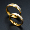 Wave Pattern Couple Rings Men Women High Quality Stainless Steel Ring Engagement Wedding Rings Jewelry