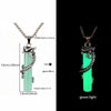 Stainless Steel Chain Luminous Dragon Pendant Glowing Necklace Night Glow In The Dark Necklace