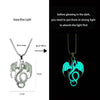 Stainless Steel Chain Luminous Dragon Pendant Glowing Necklace Night Glow In The Dark Necklace