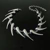 Stainless Steel ChainChoker Necklace Neck Short Collar Wolf Tooth Jewelry Necklaces