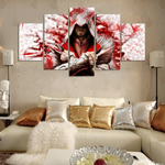 Assassin's Creed Ezio 5 Panel Canvas Painting Home Decoration Poster Picture Living Room Canvas