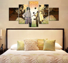 Naruto Sasuke 5 Panel Canvas Wall Art Anime Poster Prints Home Decor Canvas