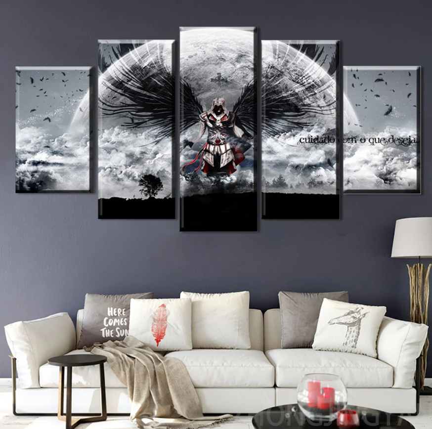 5 Piece Assassins Creed Canvas Poster Print Wall Art Pictures Print Painting Canvas