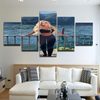 Awesome Nais S Model Business Women 5 Piece Canvas Wall Art Millionaire Decor 5 Panel Canvas