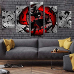 5 Pieces Canvas Animation Painting Itachi Uchiha Poster Wall Art Pictures Living Room