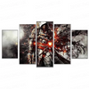 5 Pieces Assassin's Creed Posters Different Canvas Art Wall Assassin's Creed Decor 5 Panel Canvas