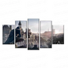 5 Pieces Assassin's Creed Posters Different Canvas Art Wall Assassin's Creed Decor 5 Panel Canvas