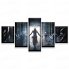 5 Pieces Assassin's Creed Posters Different Canvas Art Wall Assassin's Creed Decor 5 Panel Canvas