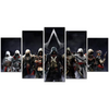 5 Pieces Assassin's Creed Posters Different Canvas Art Wall Assassin's Creed Decor 5 Panel Canvas