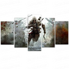 5 Pieces Assassin's Creed Posters Different Canvas Art Wall Assassin's Creed Decor 5 Panel Canvas