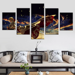 Naruto 7th Hokage Canvas Paintings Living Room Home Decorative 5 Pieces Naruto Pictures Wall Art Framework Animation Canvas