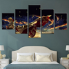 Naruto 7th Hokage 5 Panel Canvas Wall Art Home Decor Animation Art Canvas
