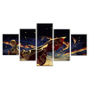 Naruto 7th Hokage 5 Panel Canvas Wall Art Home Decor Animation Art Canvas