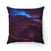 Wolf Moon Galaxy Polyester Square Pillow