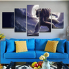 Alpha Werewolf Moon 5 Piece Canvas Wall Art Home Decor Bedroom Wolf 5 Panel Canvas