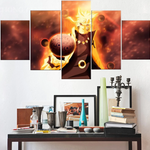 Naruto Shippuden Anime Paintings Panel Naruto Bijuu Sage of The Six Path Mode Posters Home Decor Wall Art Pictures Canvas