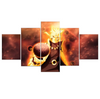 Naruto Bijuu Sage Mode 5 Panel Canvas Wall Art Home Decor Anime Art Canvas
