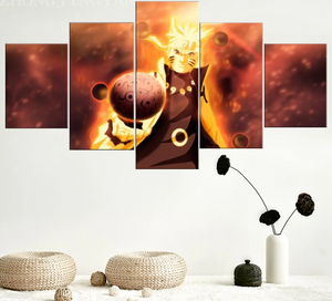 Naruto Shippuden Anime Paintings Panel Naruto Bijuu Sage of The Six Path Mode Posters Home Decor Wall Art Pictures Canvas