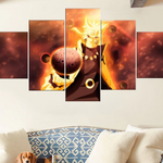 Naruto Shippuden Anime Paintings Panel Naruto Bijuu Sage of The Six Path Mode Posters Home Decor Wall Art Pictures Canvas