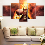 Naruto Shippuden Anime Paintings Panel Naruto Bijuu Sage of The Six Path Mode Posters Home Decor Wall Art Pictures Canvas