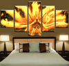 Naruto 7th Hokage Nine Tails Sage Mode 5 Panel Canvas Wall Art Living Room Home Decoration