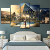Assassin's Creed Origins 5 Panel Canvas Print Painting Wall Art Anime Poster Pictures Living Room Home Canvas