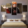 Pain From Naruto 5 Panel Canvas Wall Art Home Decor Living Room