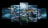Alpha Werewolf Moon 5 Piece Canvas Wall Art Hero Bedroom Living Room 5 Panel Canvas