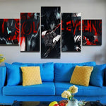 Solo Leveling Sung Jin-Woo Evolution 5 Pieces Canvas Decorations Home Wall Art Bedroom Decor Living Room 5 Panel Canvas