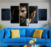 The Last Of Us Joel And Ellie 5 Pieces Canvas Wall Art Decor Home Living Room Decor 5 Panel Canvas