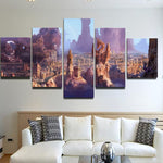 Kingdom In The Canyon 5 Pieces Canvas Wall Art Decor Home Living Room Bed Decorations 5 Panel Canvas