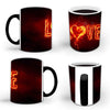 Thermochromic Magic Cup Love Color Changing Mug Ceramic 350ml Coffee Milk Cup Drink