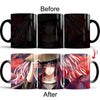 Thermochromic 350ml Color Changing Magic Cup Ceramic Coffee Milk Mug Drink Different Naruto Designs Mug