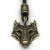 Green Black Red Eyes Wolf Different Amulet Pendant Nordic Bead Valknut Trinity Viking Necklace Talisman Wicca Jewelry