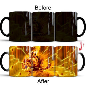 Dragon Ball Z and Super Color Changing Mugs Different Designs Coffee Tea Milk Ceramic 350ml Cups