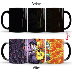 Thermochromic 350ml Color Changing Naruto Ceramic Mug Milk Coffee Tea Cup Different Designs Mug