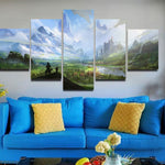 Land of Kingdom 5 Pieces Canvas Decorations Home Wall Art Bedroom Decor Living Room Canvas