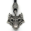 Green Black Red Eyes Wolf Different Amulet Pendant Nordic Bead Valknut Trinity Viking Necklace Talisman Wicca Jewelry