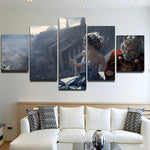 If You Fall I Will Carry You 5 Pieces Canvas Home Decor Living Room Decor 5 Panel Canvas