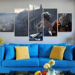 If You Fall I Will Carry You 5 Pieces Canvas Home Decor Living Room Decor 5 Panel Canvas