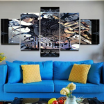 Solo Leveling Sung Jin-Woo 5 Pieces Canvas Home Room Decor Wall Art Living Room 5 Panel Canvas