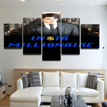 Insta Millionaire 5 Piece Canvas Suit City Wall Art Home Living Room Insta Millionaire 5 Panel Canvas
