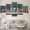 Jesus Painting Canvas Wall Art 5 Pieces Last Supper Landscape Poster Canvas Living Room Decoration Pictures