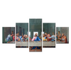 Jesus Painting Canvas Wall Art 5 Pieces Last Supper Landscape Poster Canvas Living Room Decoration Pictures