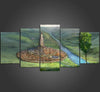 The Ancient Capital Kingdom 5 Pieces Canvas Wall Art Decor Home Living Room 5 Panel Ancient Capital Canvas