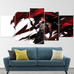 Dragon Warrior 5 Pieces Canvas Art Wall Decoration Home Room Dragon 5 Panel Canvas