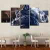 Alpha Wolf 5 Piece Canvas Wall Art Living Room Home Decor Wolf 5 Panel Decoration Canvas