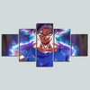 Dragon Ball Super Ultra Instinct Goku 5 Pieces Canvas Living Room Decoration Wall Art 5 Panel Canvas