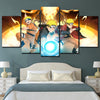 Naruto Evolution 5 Panel Canvas Wall Art Living Room Home Decor Canvas