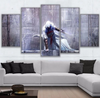 Assassin's Creed Altair 5 Panel Canvas Wall Art Home Decor Gaming Room 5 Piece Set Canvas